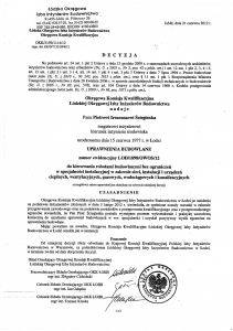Uprawnienia wykonawcze str.1